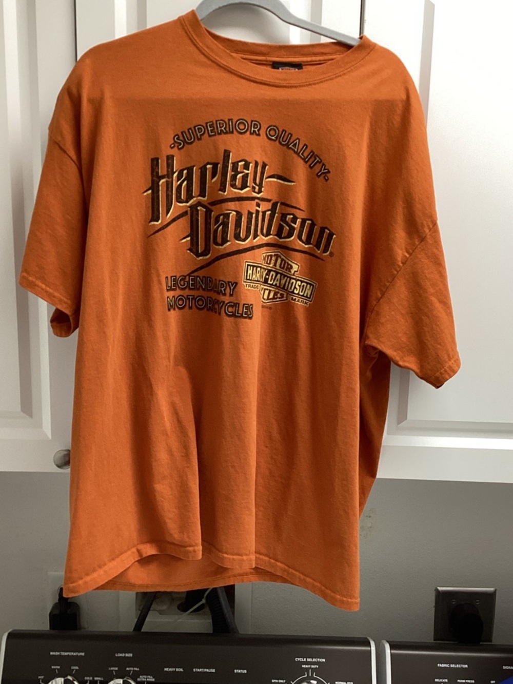 Harley-Davidson Orange Short Sleeve Logo Tee
